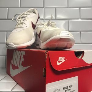 NIKE AIRMAX OKETO Red/White Mens Size 12 Basketball Sneakers With Box; Preloved